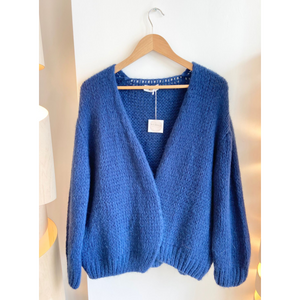 OEST Mohair Mix Cardigan - Cornflower Blue