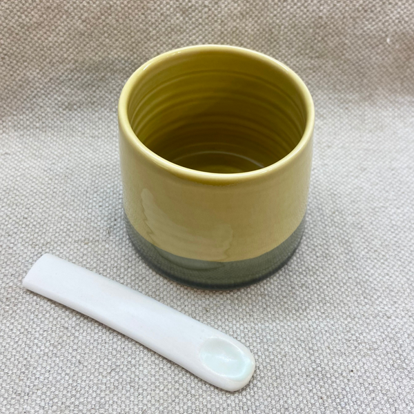 Edit Juhasz Ceramics Salt and Pepper Pot Mustard