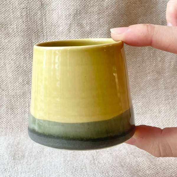 Edit Juhasz Ceramics Salt and Pepper Pot Mustard