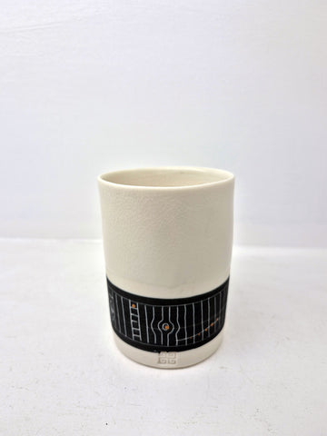 Sarah Cooling Sgraffito Orange Pop Beaker