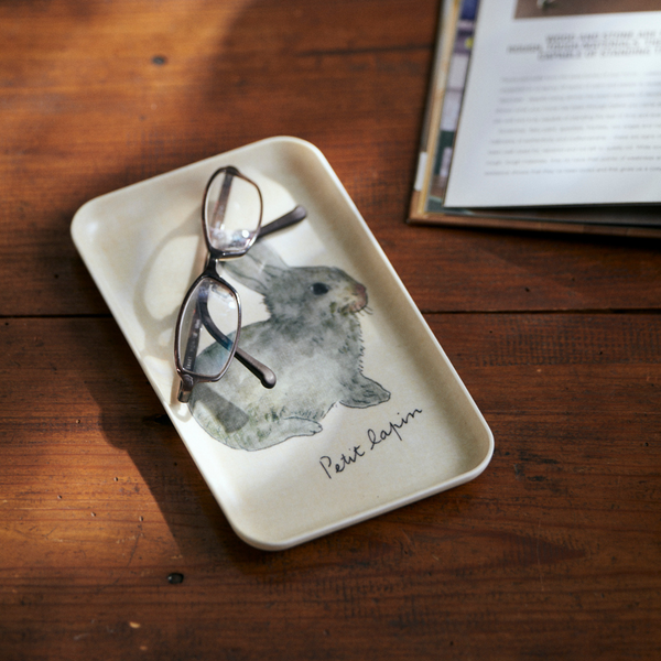 Fog Linen Small Tray - Bunny