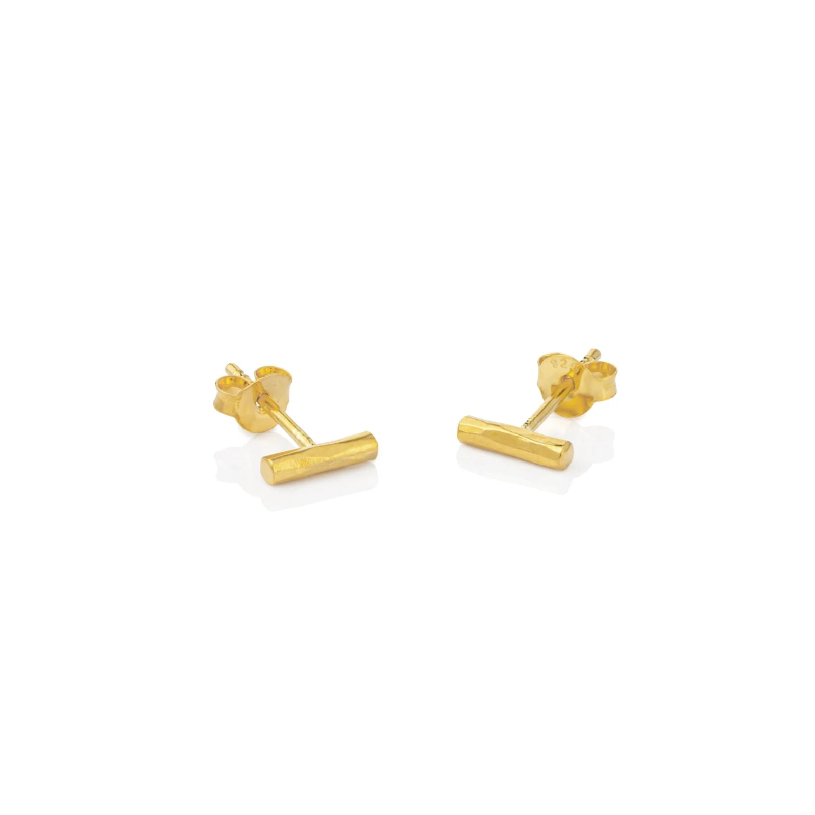 One & Eight Gold Stud Earrings - Willow